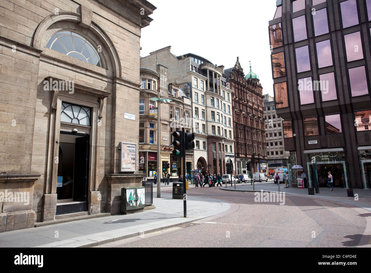 Nelson Mandela Square Buchanan Street Glasgow, Scozia. Foto:Jeff Gilbert Foto Stock