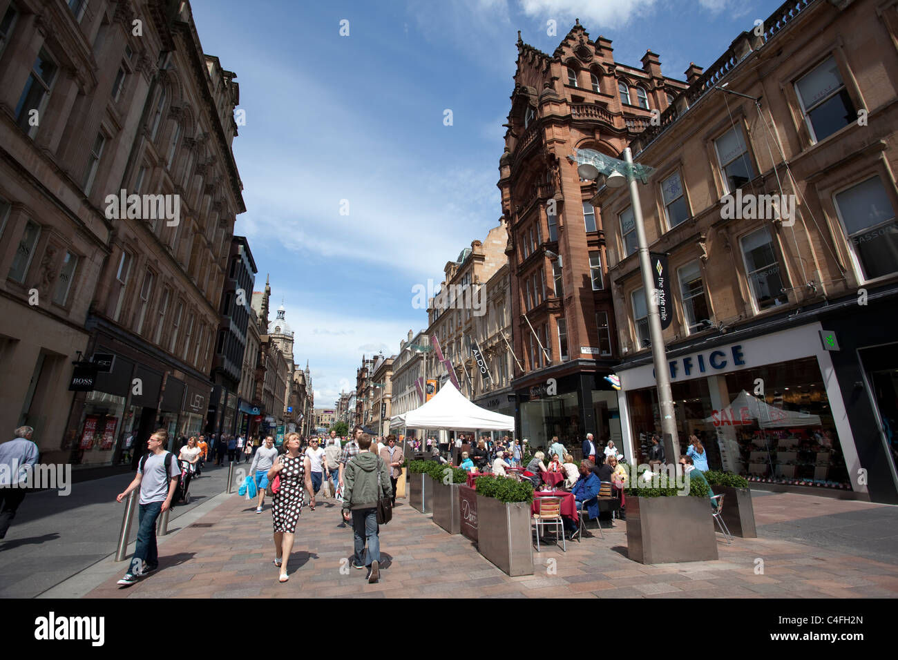 Buchanan Street, Glasgow, Scozia. Foto:Jeff Gilbert Foto Stock