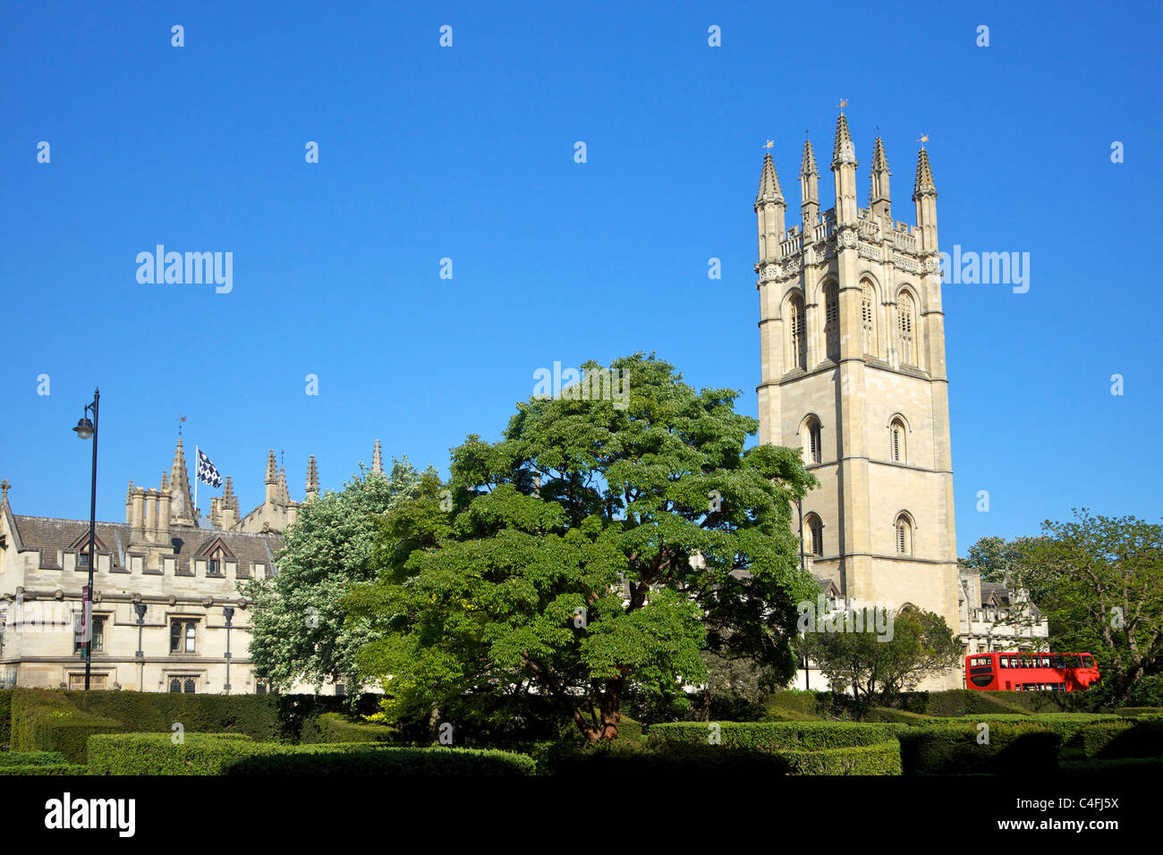Grande Torre di Magdalen College di Oxford University Oxford Oxfordshire, Inghilterra, UK, Regno Unito, GB Gran Bretagna British Foto Stock
