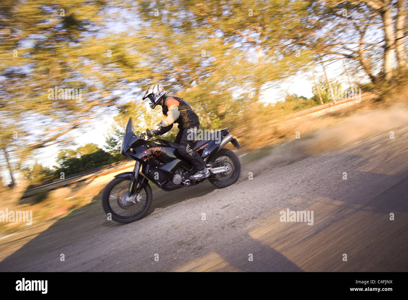 Motociclista Foto Stock