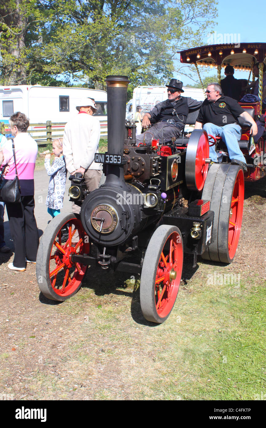 "La stella della contea di Down' motore a vapore in un rally a vapore, County Antrim, Irlanda del Nord. Foto Stock