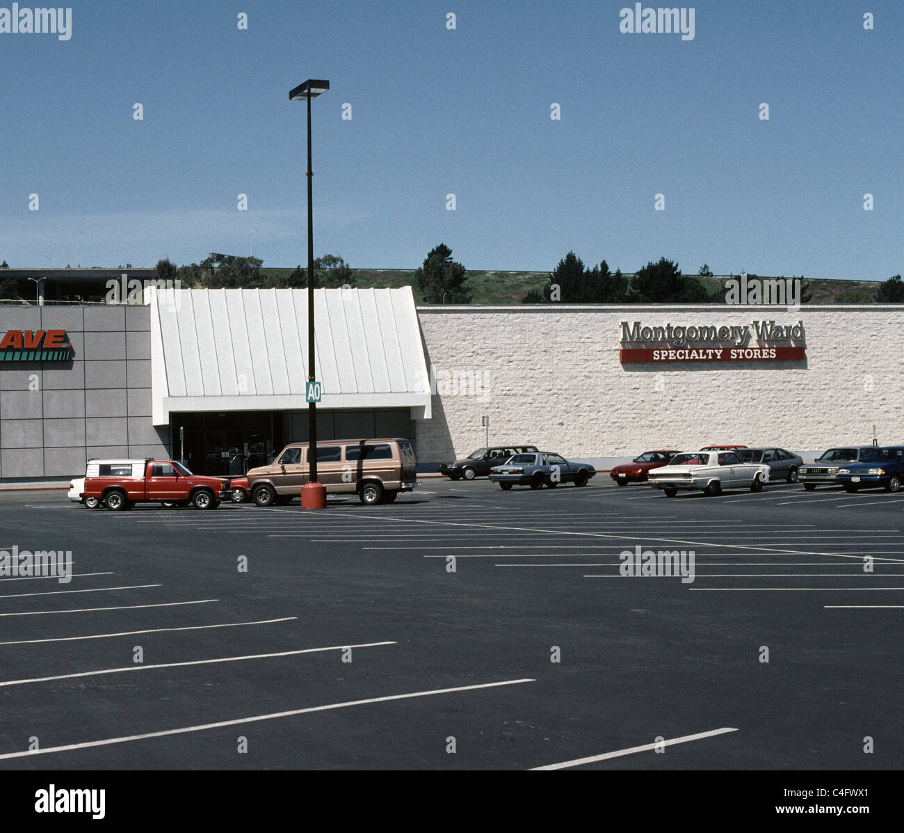 Montgomery Ward store a Serramonte shopping centre, Daly City, California, Stati Uniti d'America, Foto Stock
