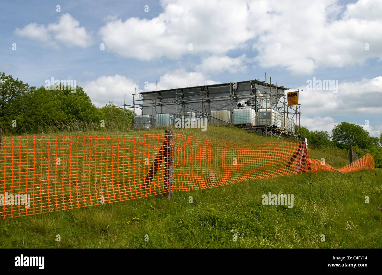 Tumulo Uley Gloucestershire in Inghilterra Foto Stock