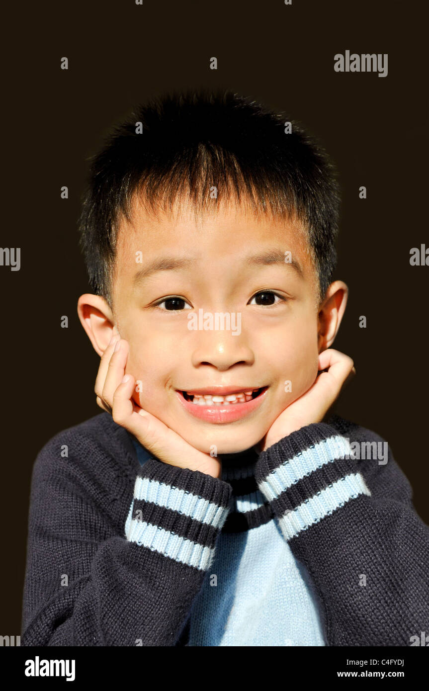 Ragazzo di sorriso Foto Stock