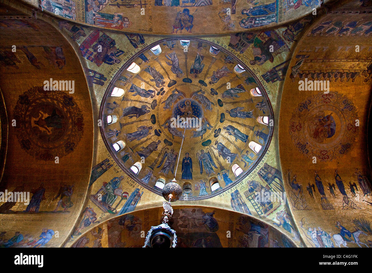 Venezia, vista interna della Basilica di San Marco Foto Stock