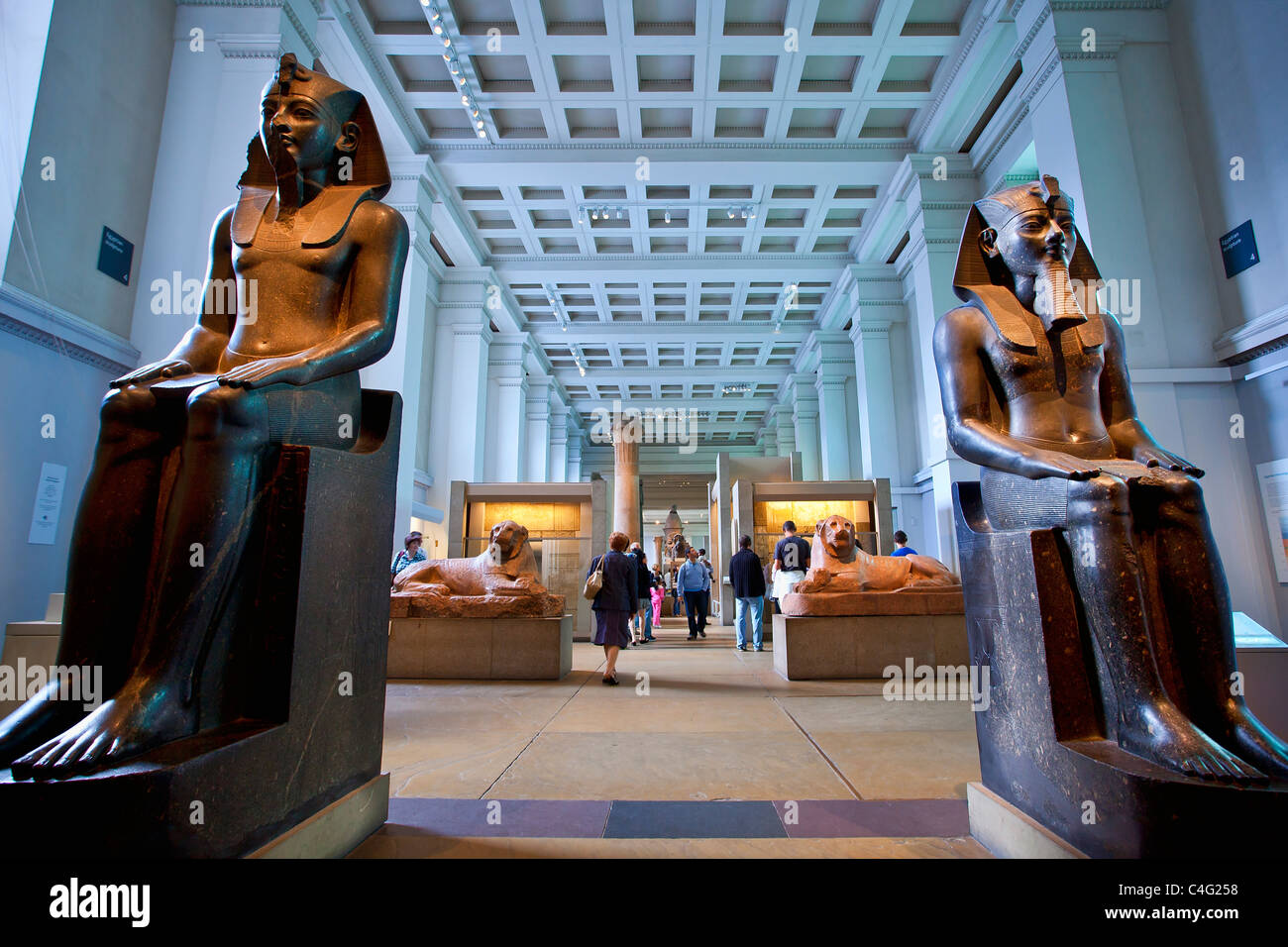 Europa, Regno Unito, Inghilterra, Londra, Scultura egiziana presso il British Museum Foto Stock