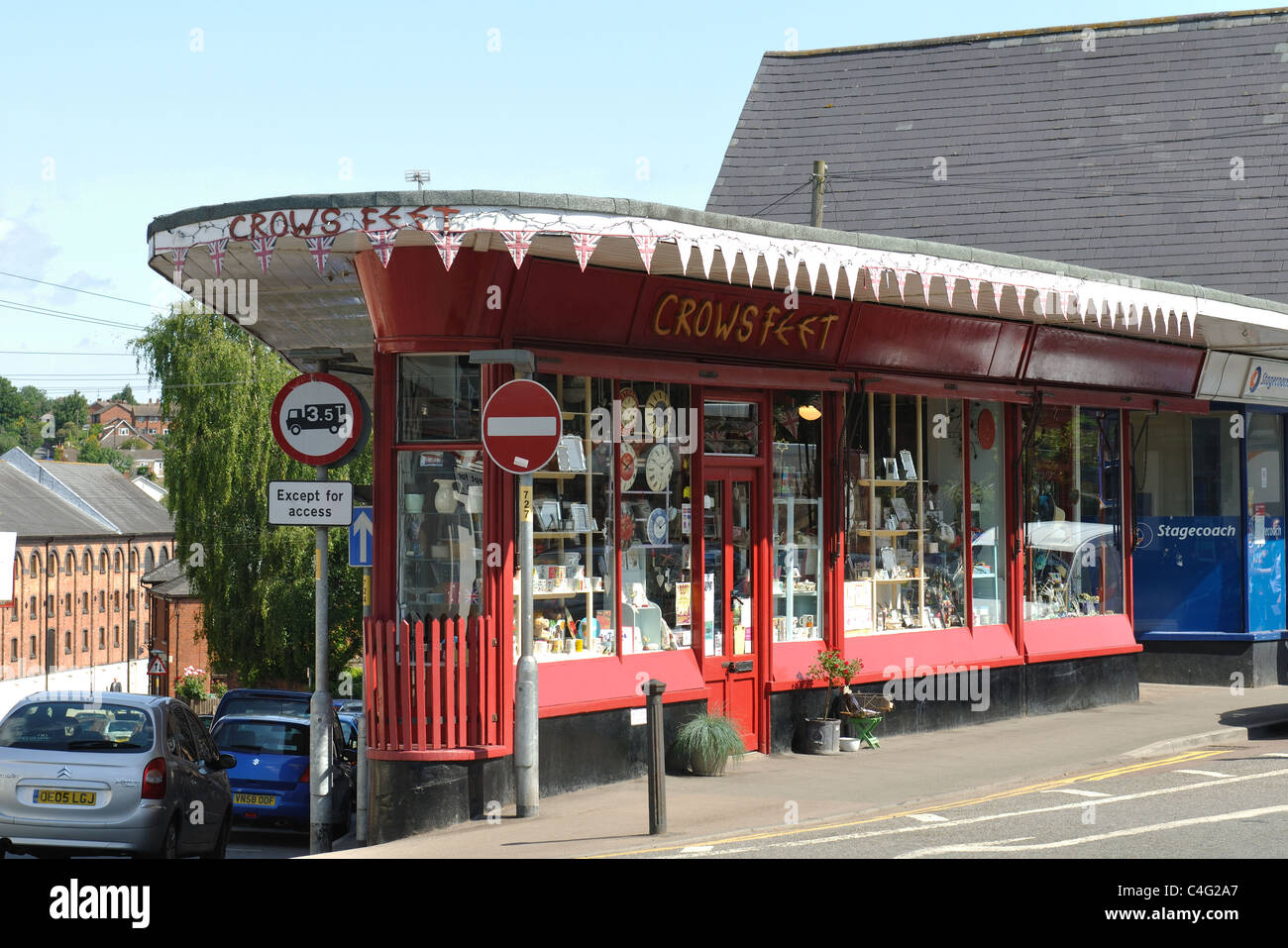 I corvi piedi shop, Ross-on-Wye, Herefordshire, England, Regno Unito Foto Stock