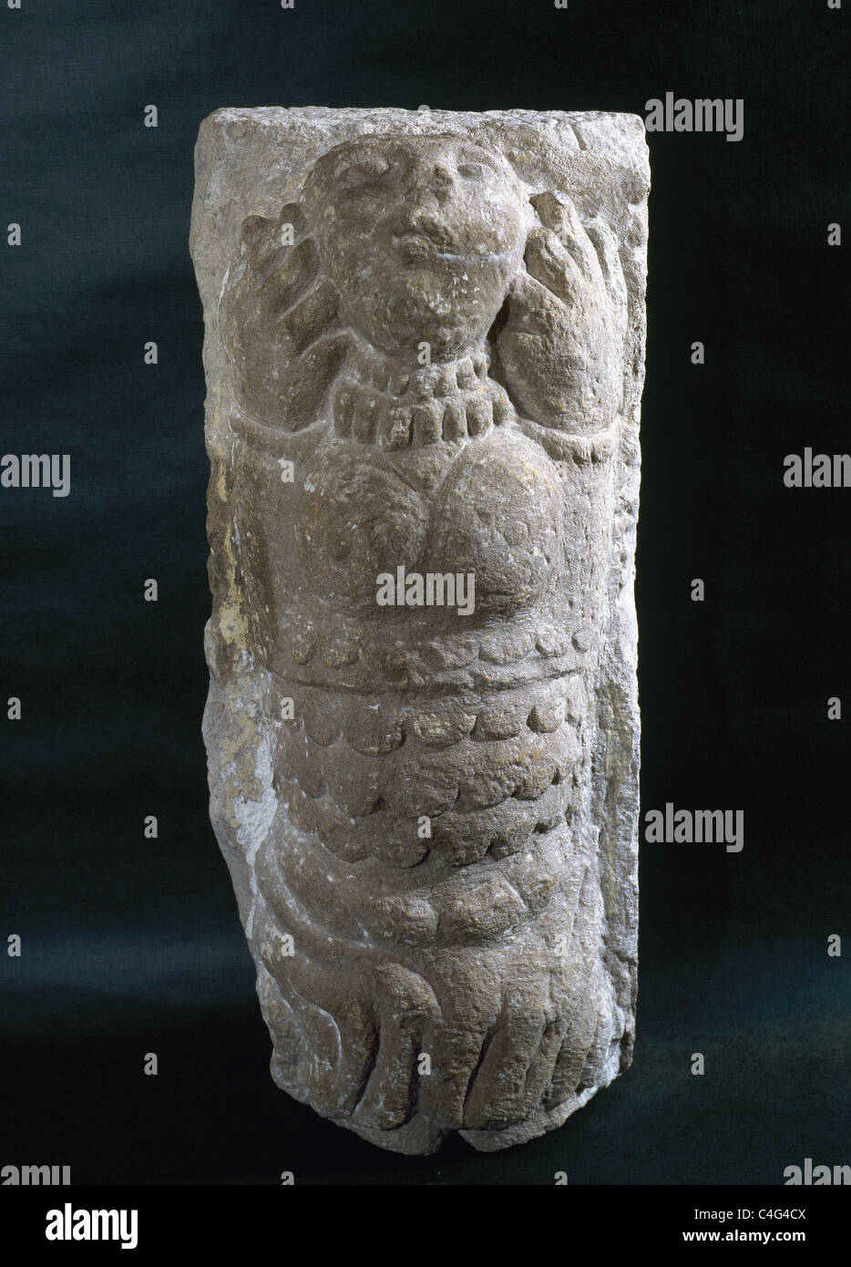 Arte iberica Artemis. Ibero-Roman scultura. Esso proviene da Sant Pere de Vilamajor. La Catalogna. Spagna. Foto Stock