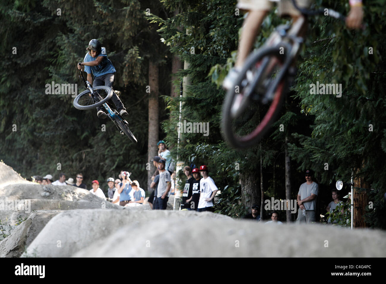Crankworx mountain bike festival 2010 in Whistler British Columbia Foto Stock