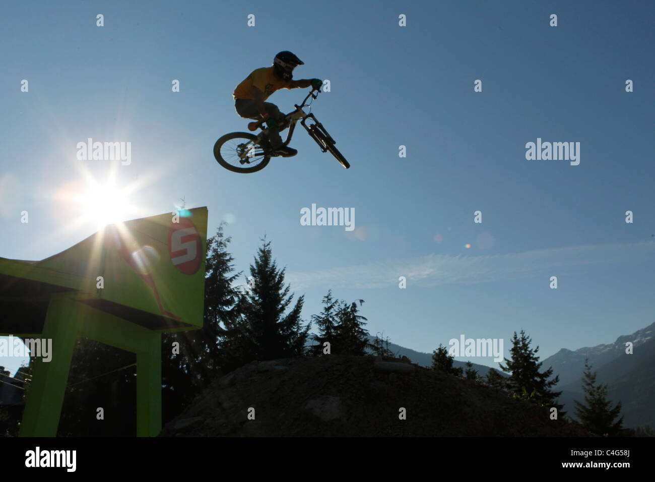 Crankworx mountain bike festival 2010 in Whistler British Columbia Foto Stock