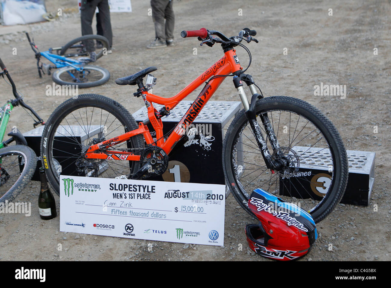 Crankworx mountain bike festival 2010 in Whistler British Columbia Foto Stock