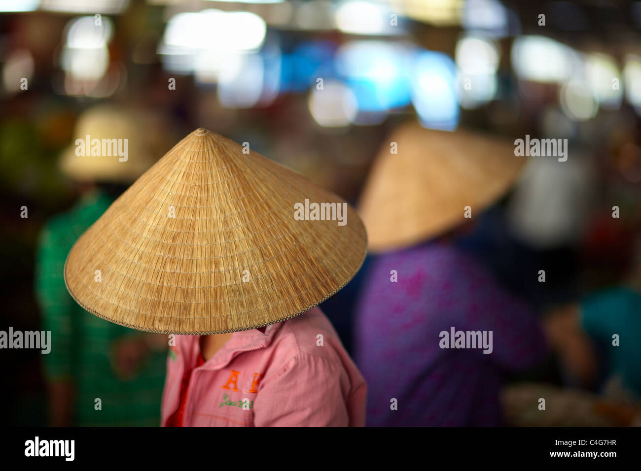 Il mercato a Can Tho, Delta del Mekong, Vietnam Foto Stock