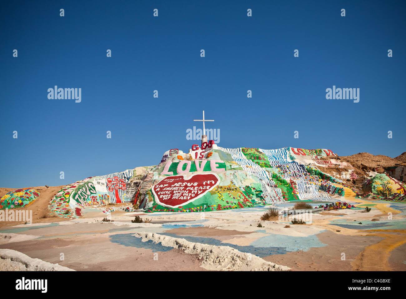 Leonard Knight della salvezza in montagna Niland, California Foto Stock