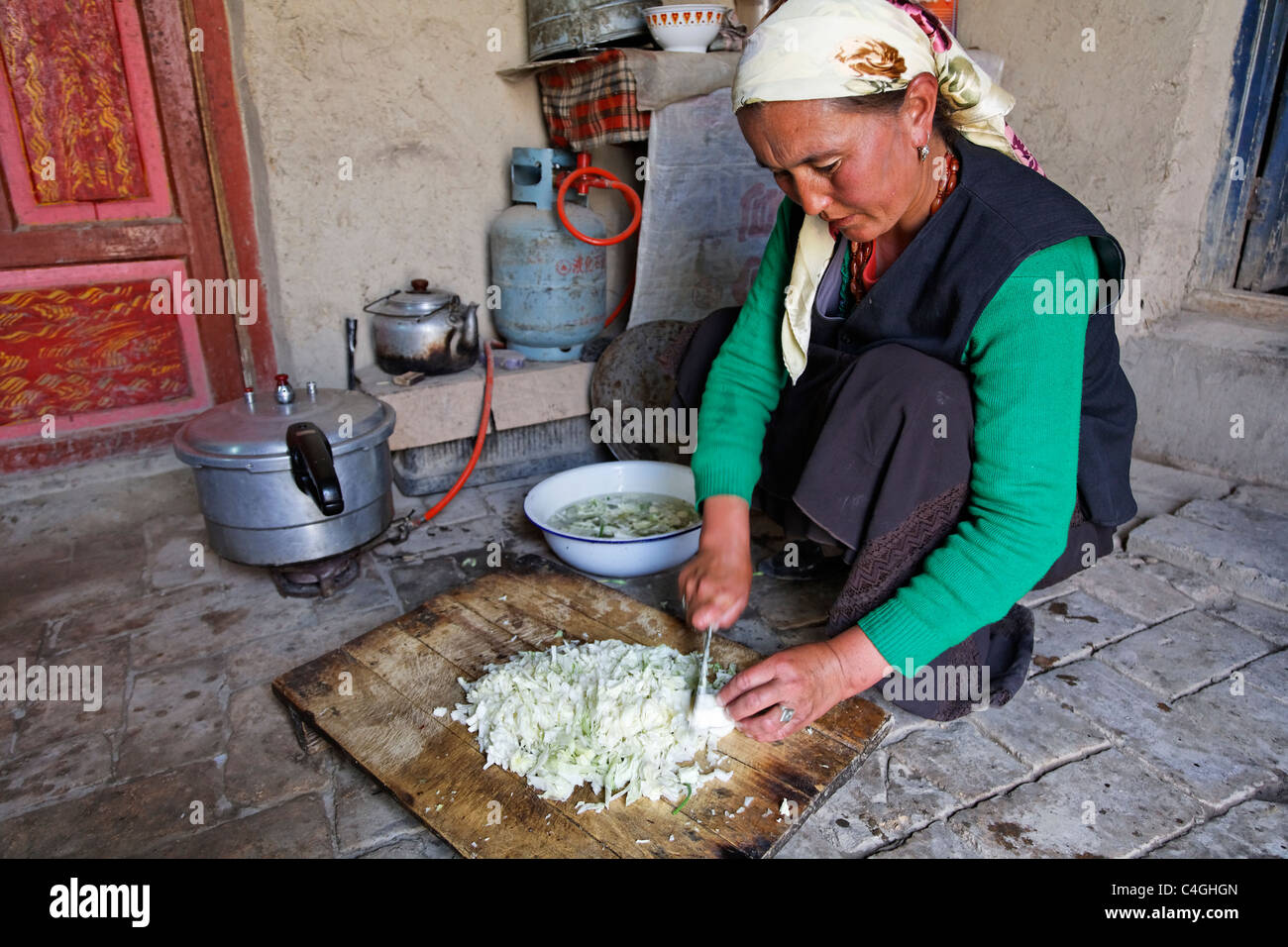 Cina - provincia di Xinjiang - Uighur donna Foto Stock