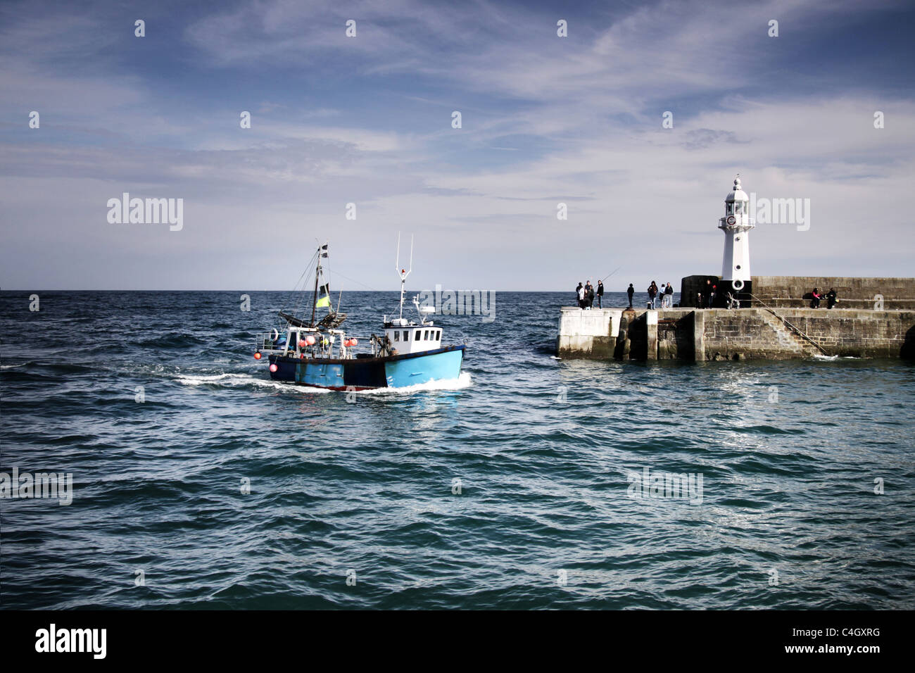 Mevagissey,Cornwall,West Country,l'Inghilterra,UK Foto Stock
