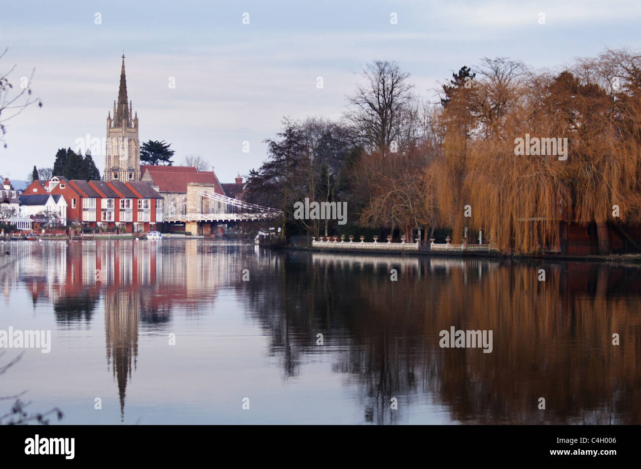 Marlow,Buckinghamshire, Inghilterra,UK,città,Thames Foto Stock