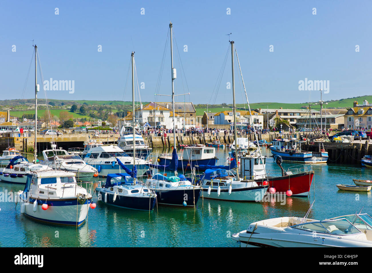 Porto, West Bay, Dorset, Regno Unito Foto Stock