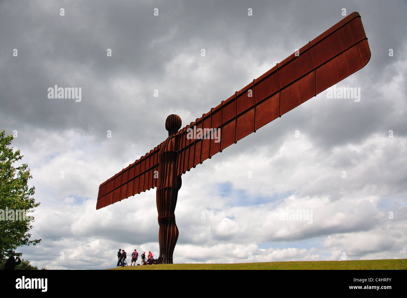 Il 'Angelo del Nord' scultura, Gateshead, Tyne and Wear, England, Regno Unito Foto Stock