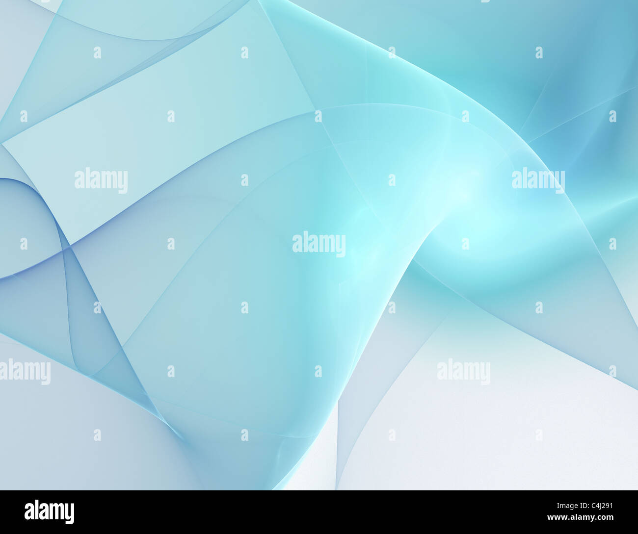 Abstract Liscio linee di luce sullo sfondo Foto Stock