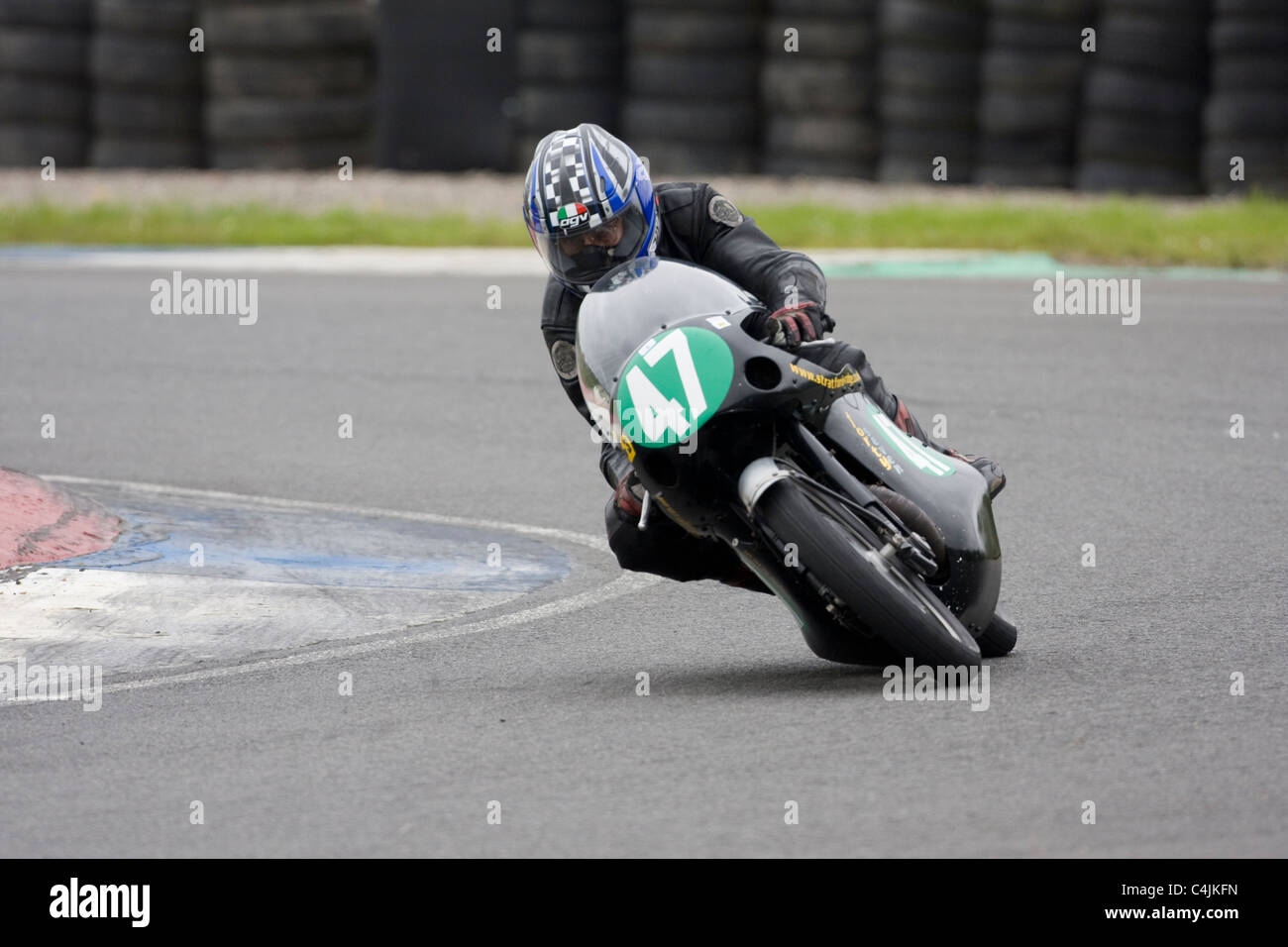 Greeves Silverstone 247 cavalcato da Mervyn Stratford Foto Stock