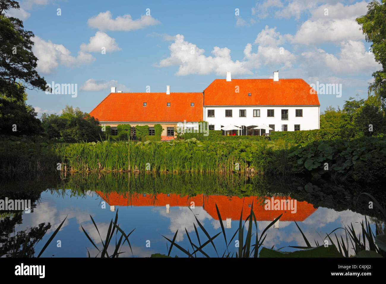 Rungstedlund - la casa di Karen Blixen in Rungsted Kyst, Danimarca - ora museo Karen Blixen Foto Stock
