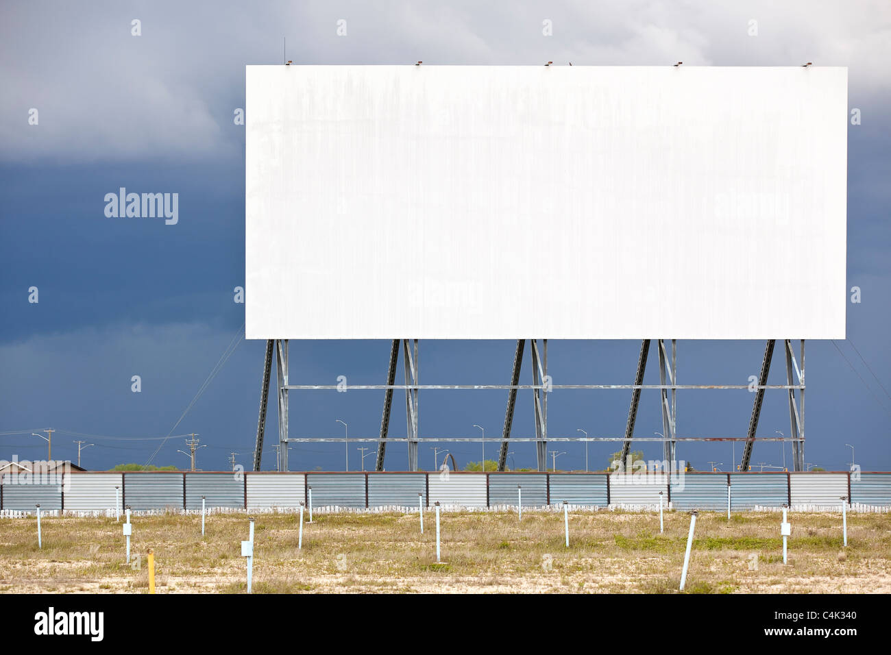 Abbandonato Drive-In movie theater. Winnipeg, Manitoba, Canada. Foto Stock