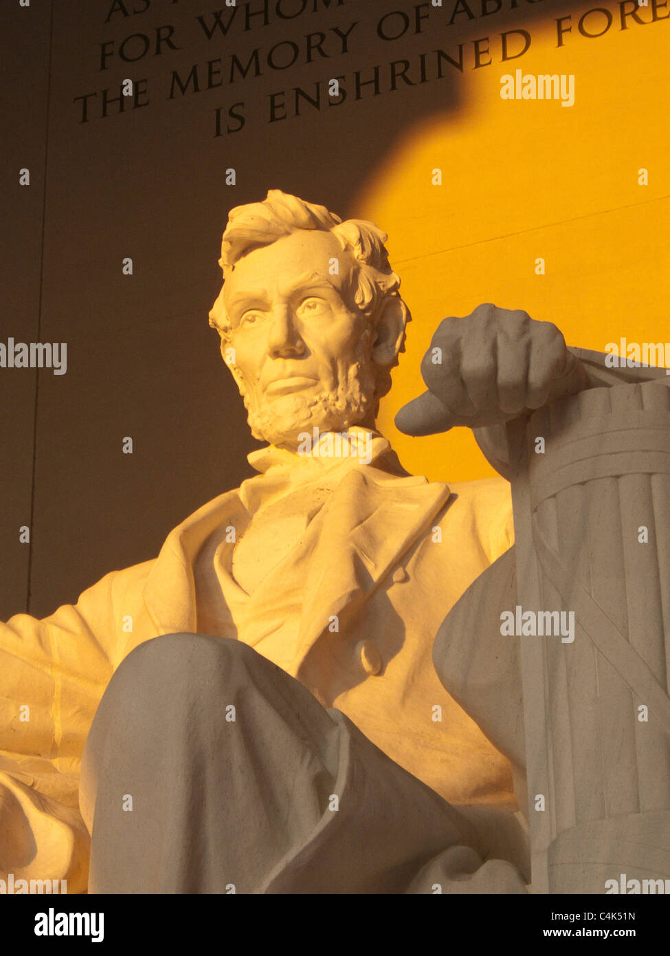 Washington DC, il Mall, il Lincoln Memorial Foto Stock