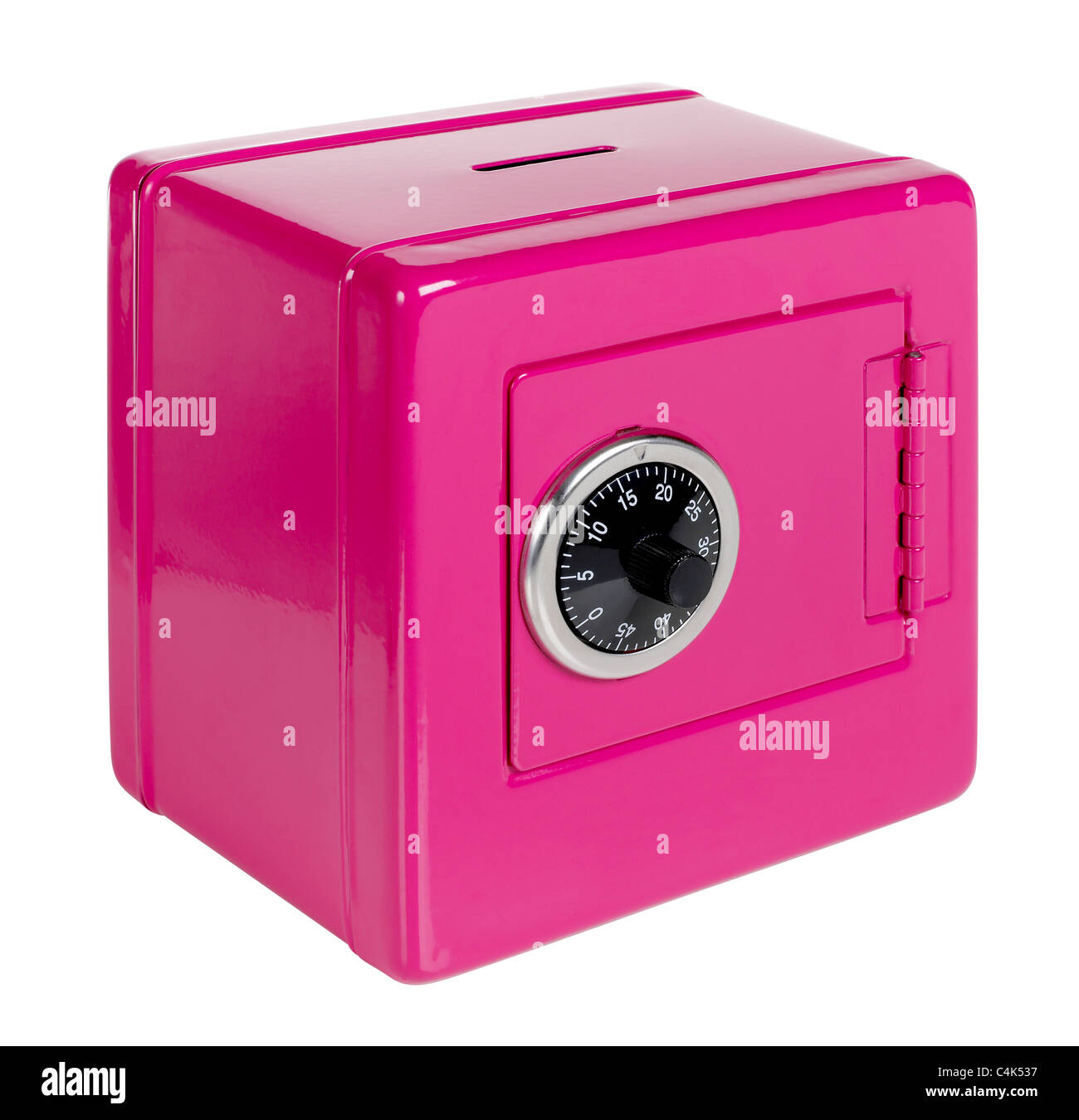 Salvadanaio cassaforte rosa Foto Stock