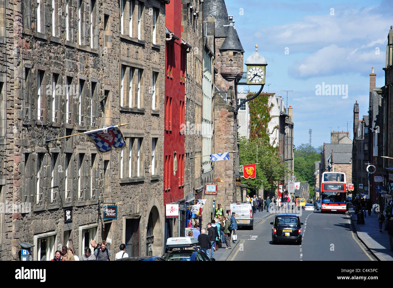 Canongate, Città Vecchia, Edimburgo, Lothian, Scozia, Regno Unito Foto Stock