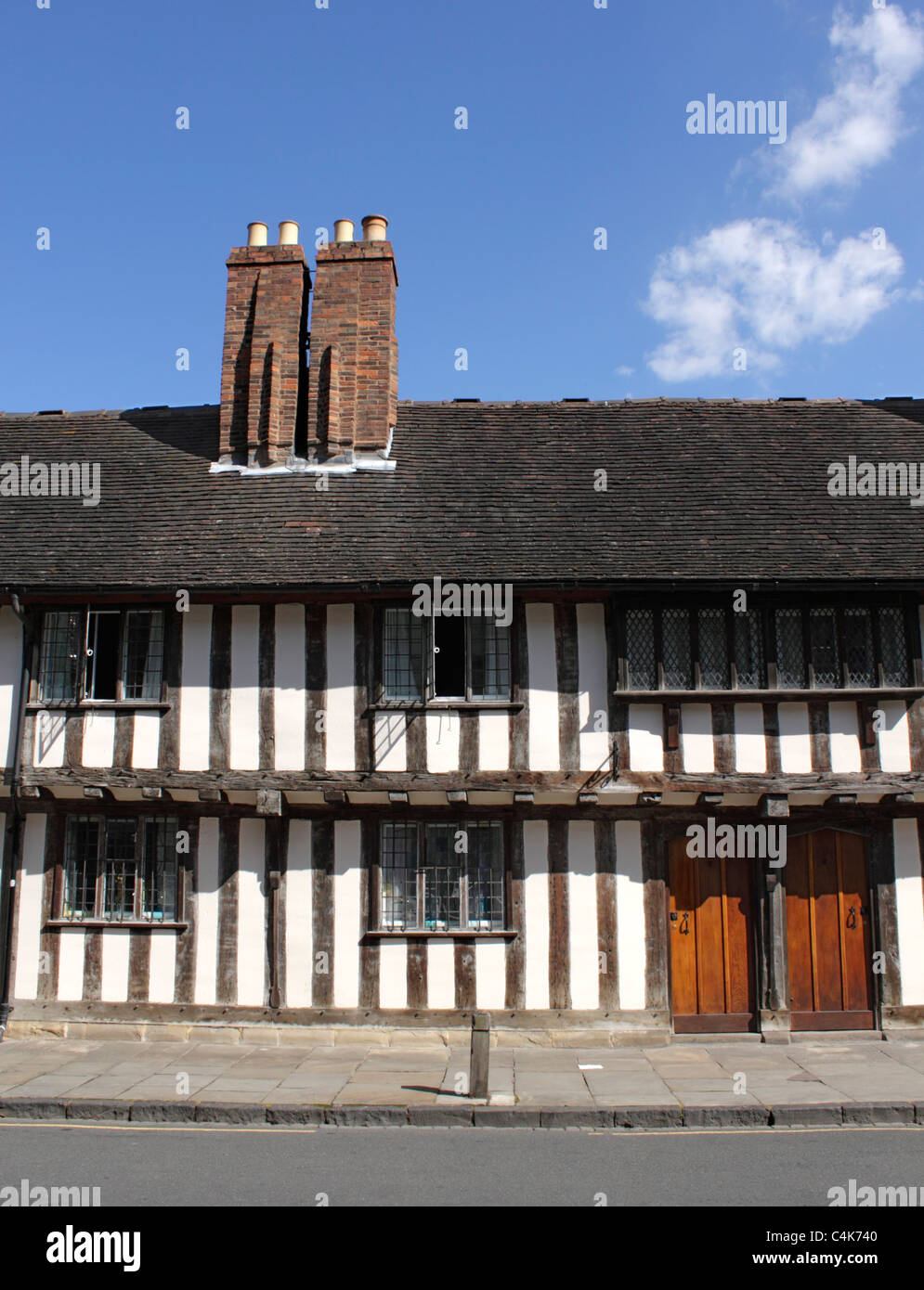 Tudor gli ospizi di carità chiesa Street Stratford Upon Avon Warwickshire Foto Stock