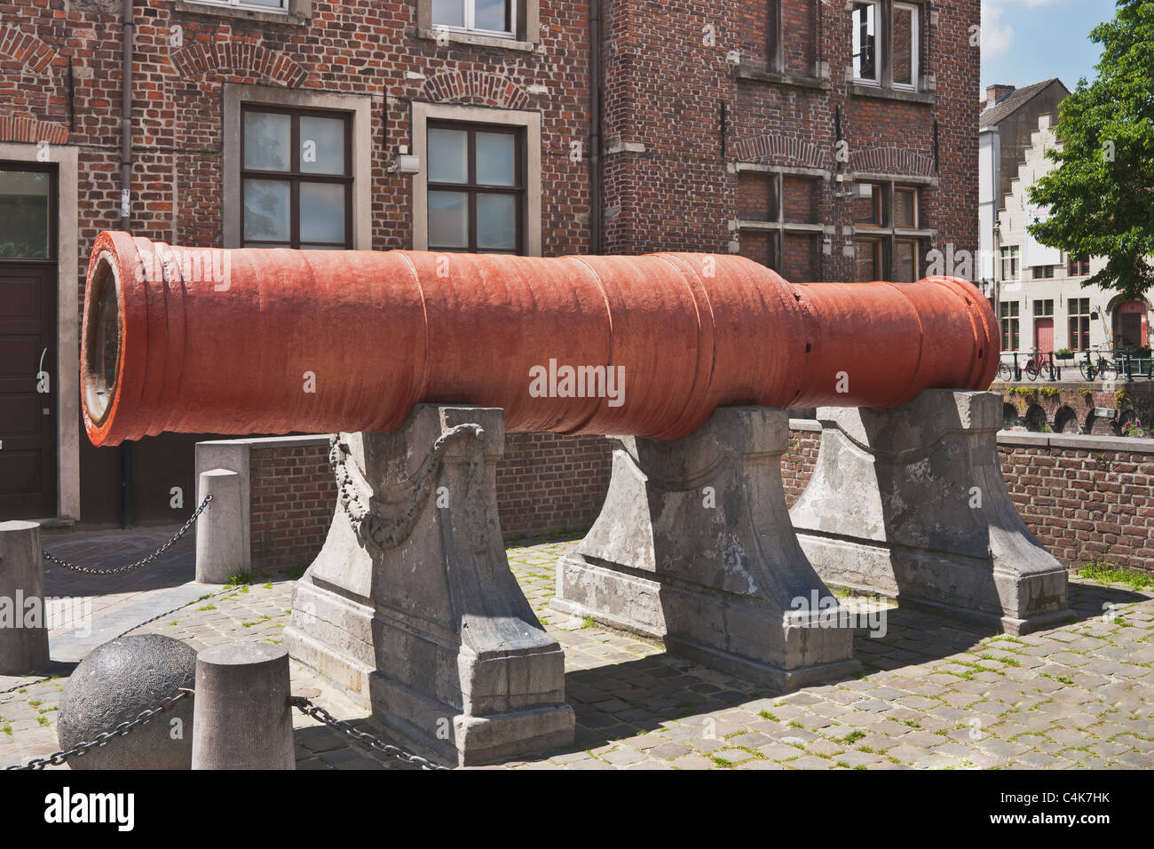 Grosse Kanone 'Dulle Griet', Gent | grande cannone,'Dulle Griet' Gand Foto Stock