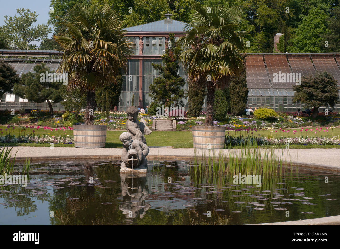 Karlsruhe Giardini Botanici, Baden-Wuerttemberg, Germania, Europa Foto Stock