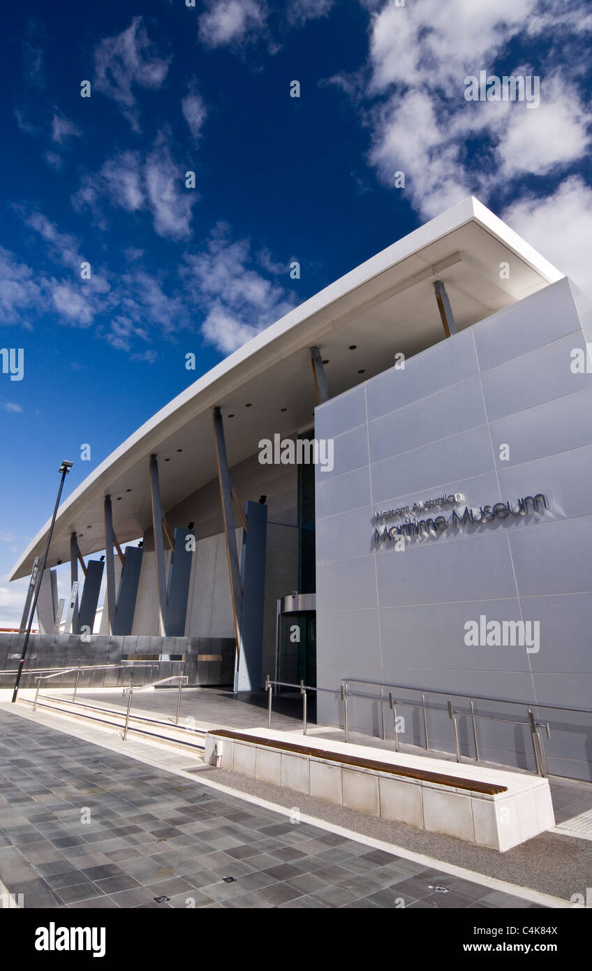 Ingresso al Western Australian Maritime Museum, Victoria Quay, Fremantle, Western Australia. Foto Stock