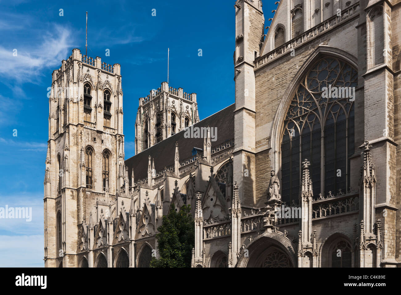 Kathedrale Saint Michel Brüssel | San Michele Cattedrale Bruxelles Foto Stock
