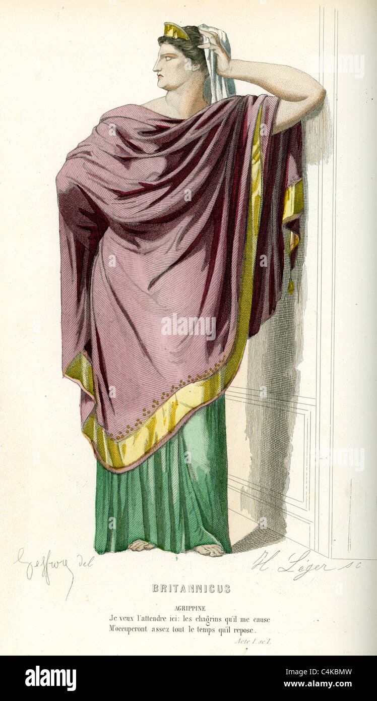 Agrippine dalla play Britannicus dal drammaturgo francese Jean Racine. Foto Stock
