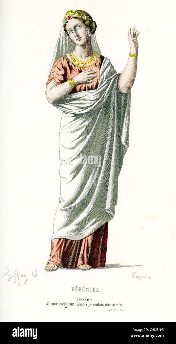 Berenice dalla play Berenice una tragedia in cinque atti dalla francese del XVII secolo il drammaturgo Jean Racine. Foto Stock