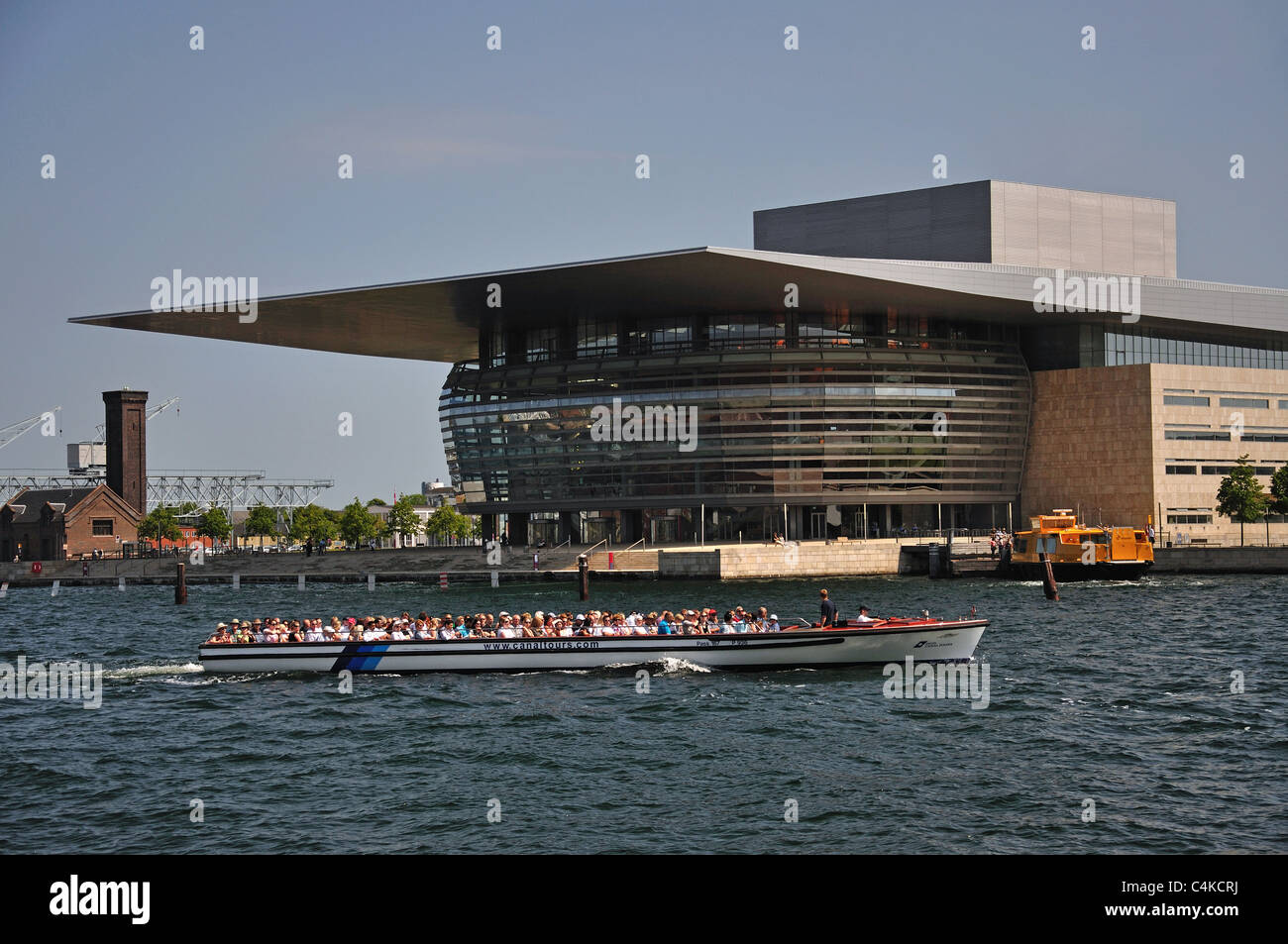 Operaen / Opera House e porto, Copenaghen (Kobenhavn), Regno di Danimarca Foto Stock