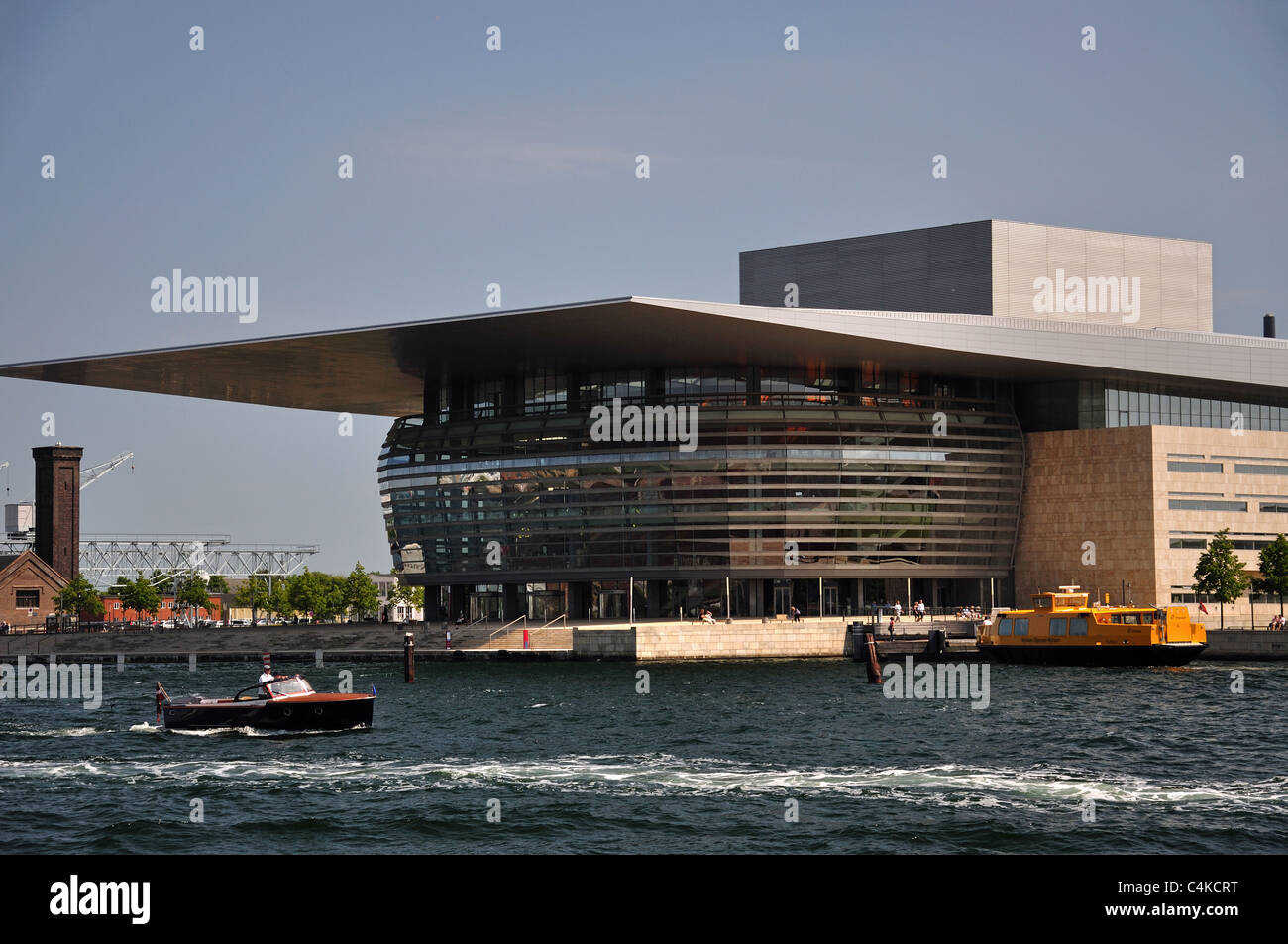 Operaen / Opera House e porto, Copenaghen (Kobenhavn), Regno di Danimarca Foto Stock
