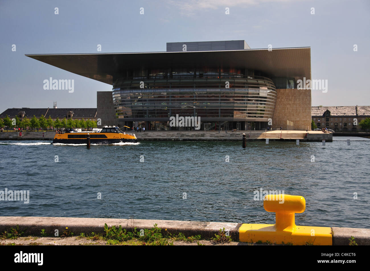 Operaen / Opera House e porto, Copenaghen (Kobenhavn), Regno di Danimarca Foto Stock