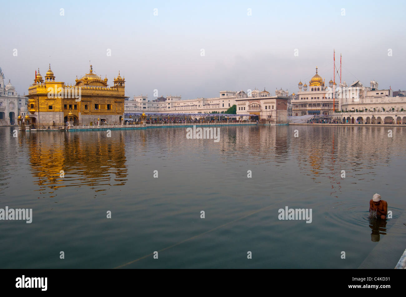 L'Harmandir Sahib (la dimora di Dio) o Darbar Sahib a cui si fa riferimento anche come Tempio d'oro, Amritsar Punjab, India, Asia Foto Stock L'Harmandir Sahib (la dimora di Dio) o Darbar Sahib a cui si fa riferimento anche come Tempio d'oro, Amritsar Punjab, India, Asia Foto Stock