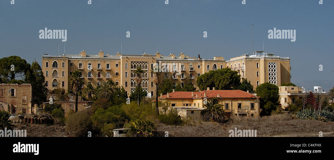 Vista panoramica di Ledra Palace Hotel Nicosia Cipro del Nord Foto Stock