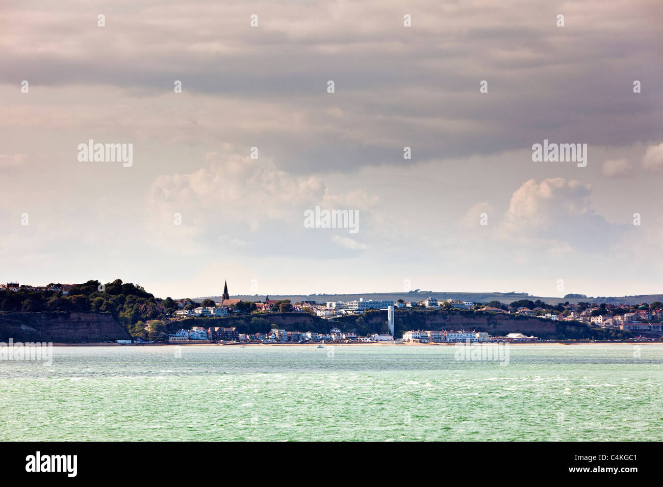 Lungomare di Shanklin, Isola di Wight, Inghilterra, Regno Unito Foto Stock