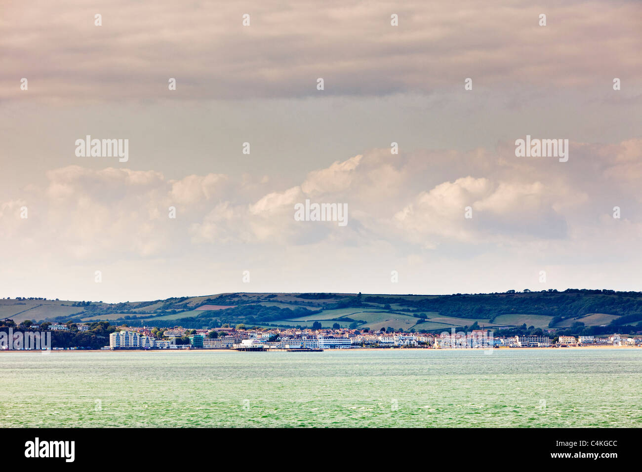 Sandown lungomare, Isle of Wight, England, Regno Unito Foto Stock