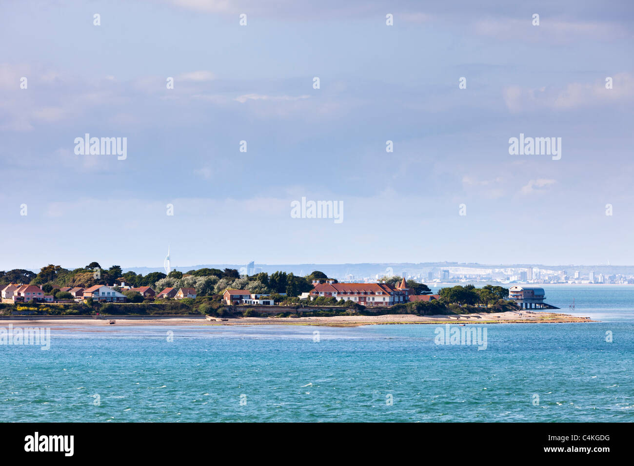Lungomare di Bembridge, Isola di Wight, Inghilterra, Regno Unito Foto Stock