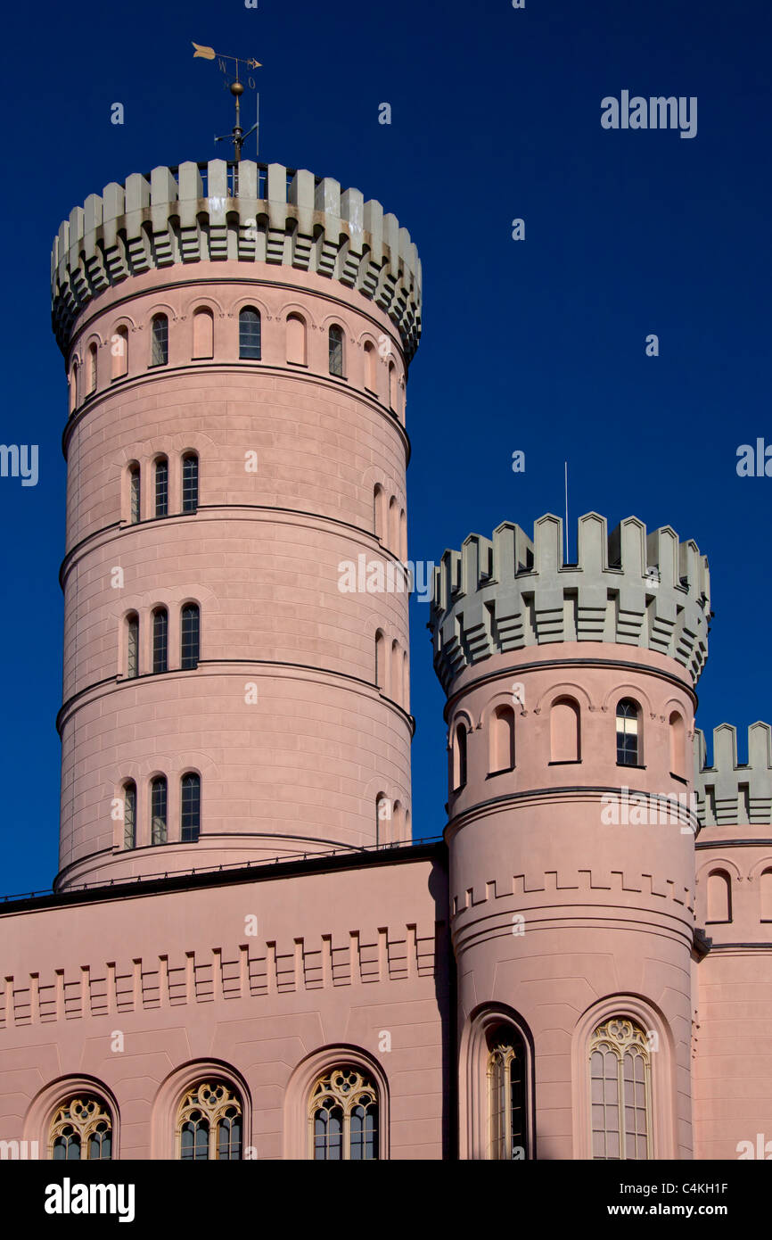 Il castello di caccia Granitz in Lancken-Granitz, Rügen, Germania Foto Stock