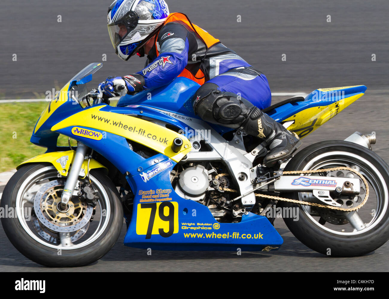 'Nord Gloucester Road racing club' soddisfare a Mallory Park Foto Stock