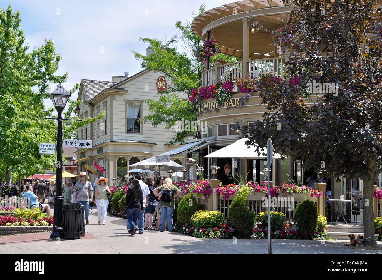 Niagara sul lago, Shaw Cafe e Wine Bar Foto Stock