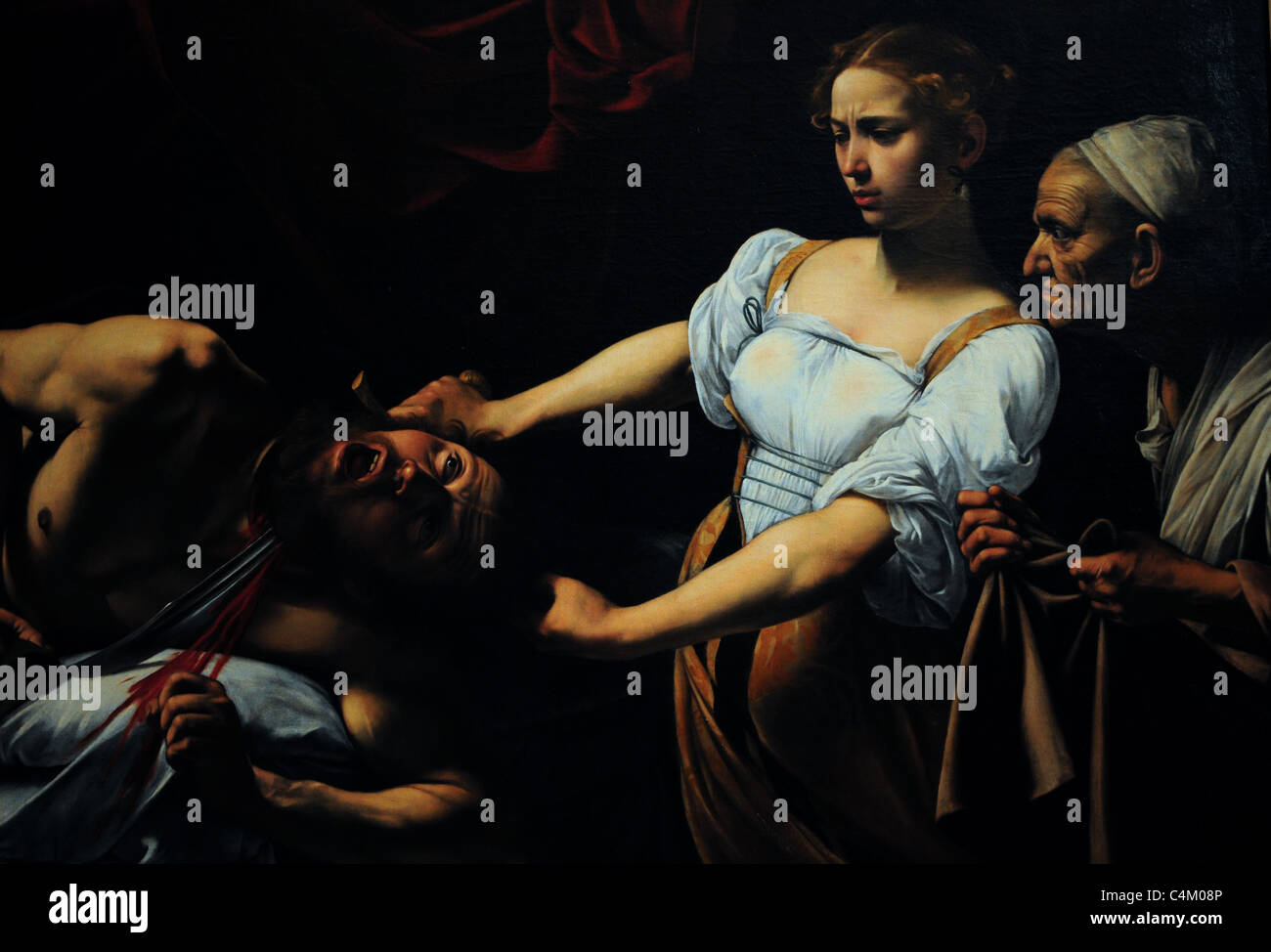 Judith decapitazione Oloferne, Caravaggio. Palazzo Barberini di Roma Foto Stock
