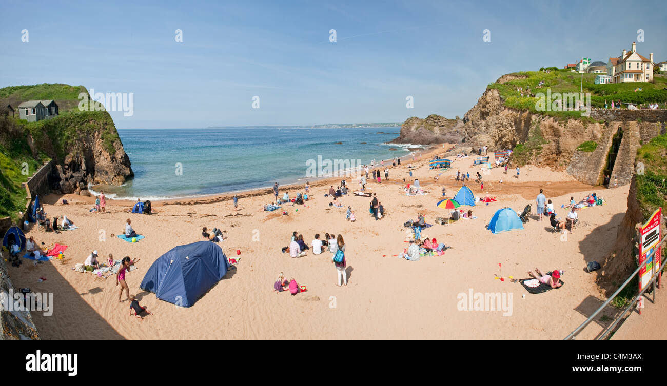 Un Tipico Inglese Scena Di Spiaggia Sulla Costa Del Devon A