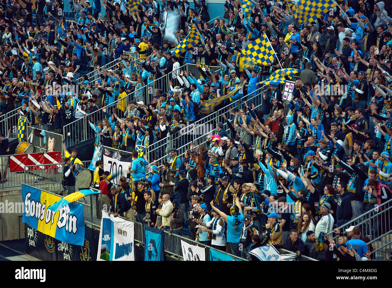 Unione di Philadelphia sostenitori sezione, mls soccer. Foto Stock